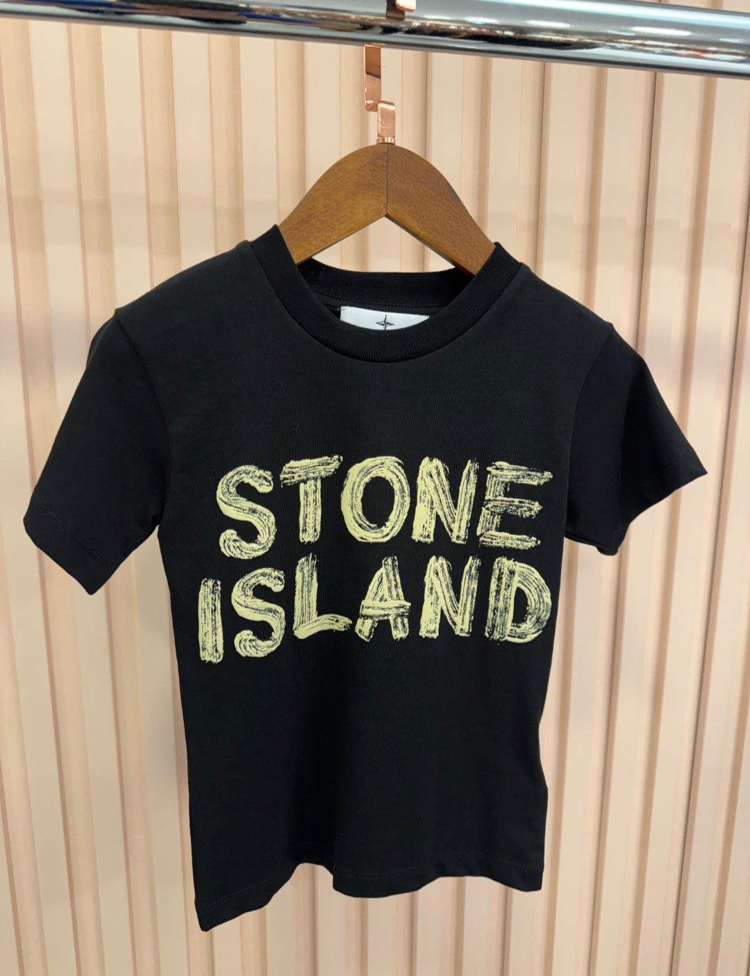 KIDS T-SHIRT S T O N E I S L A N D ZWART