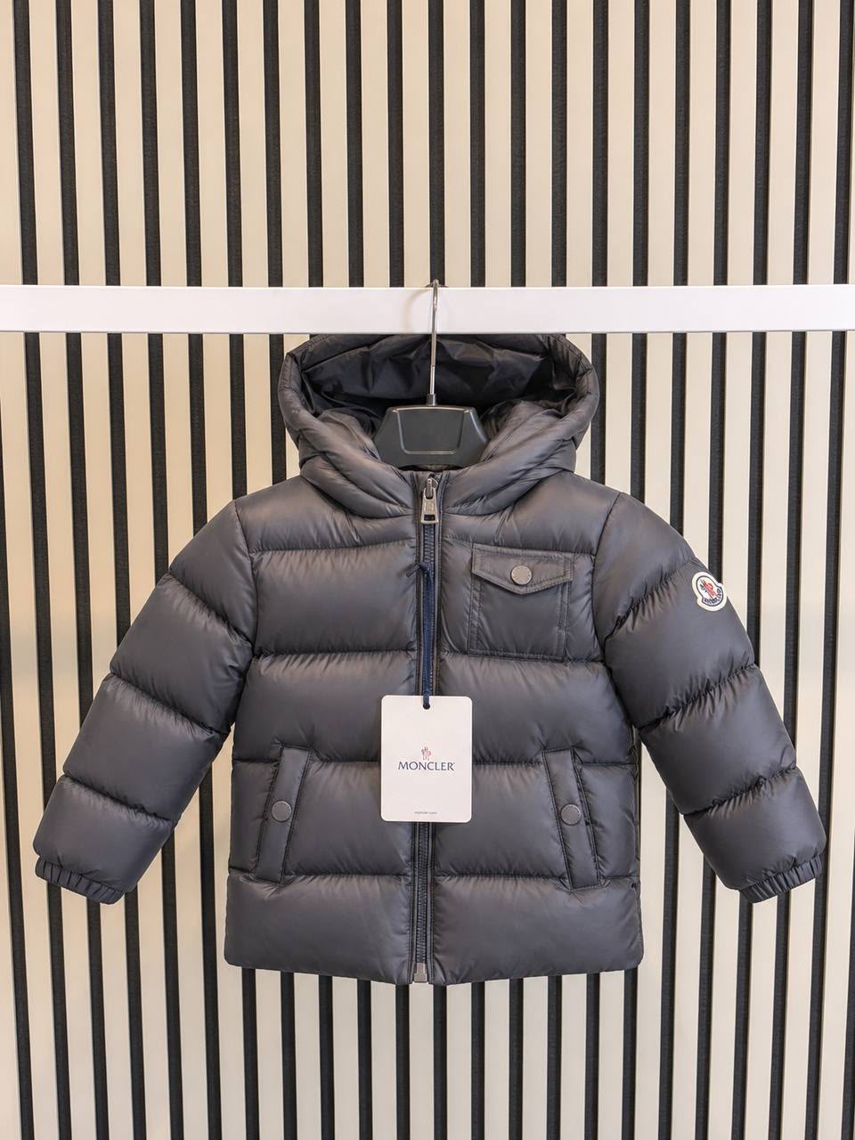 NEWBORN BABY JASSEN MONCLER MAYA GRIJS