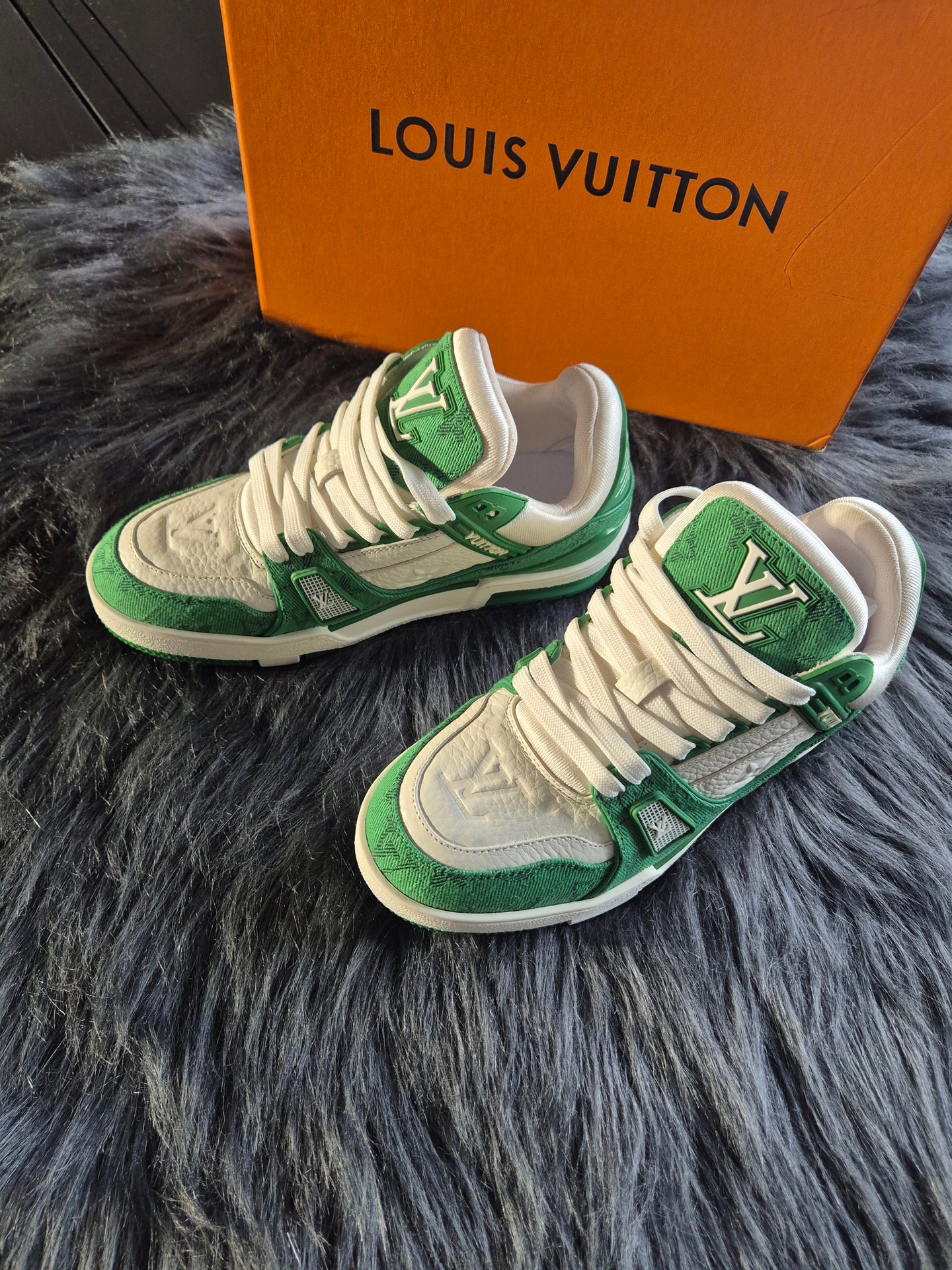 DAMES SCHOENEN Louis Vuitton Trainer Green