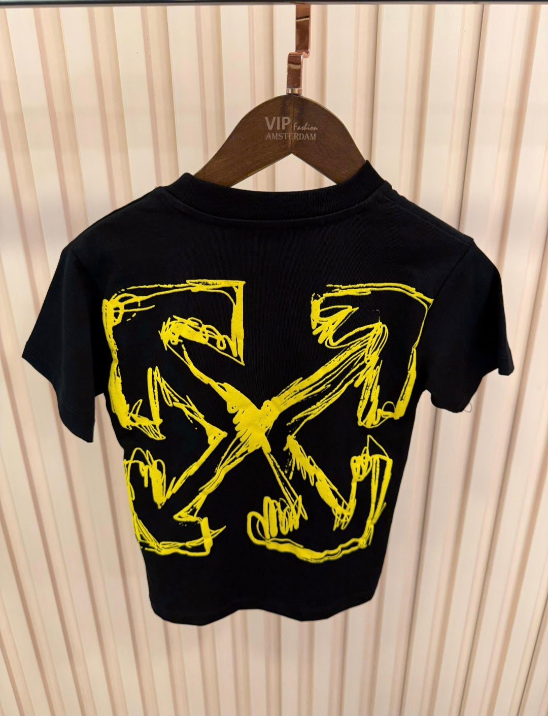 KIDS T-SHIRT BASIC OFF-WHITE ZWART