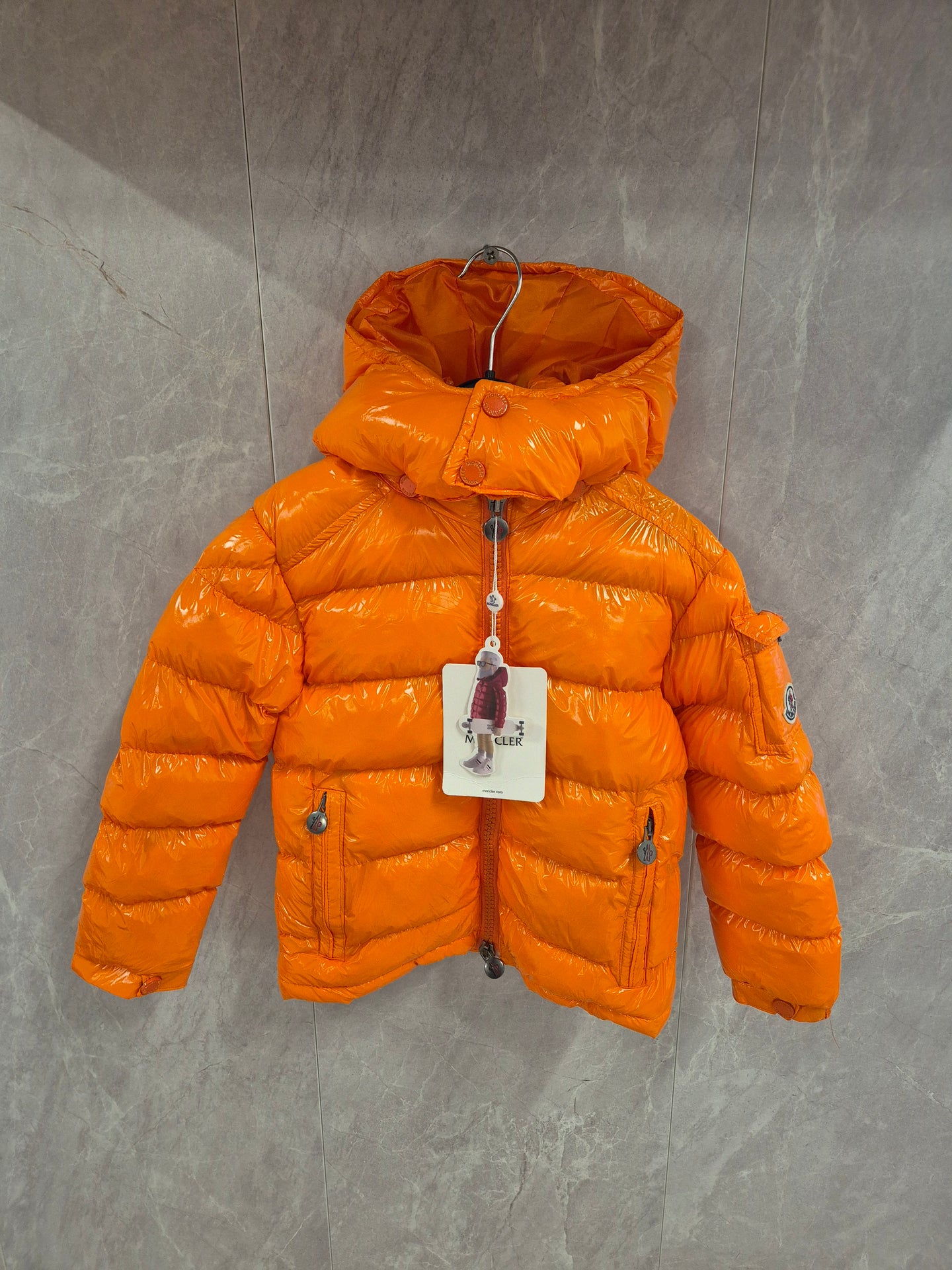 KIDS MONCLER MAYA Jas Oranje