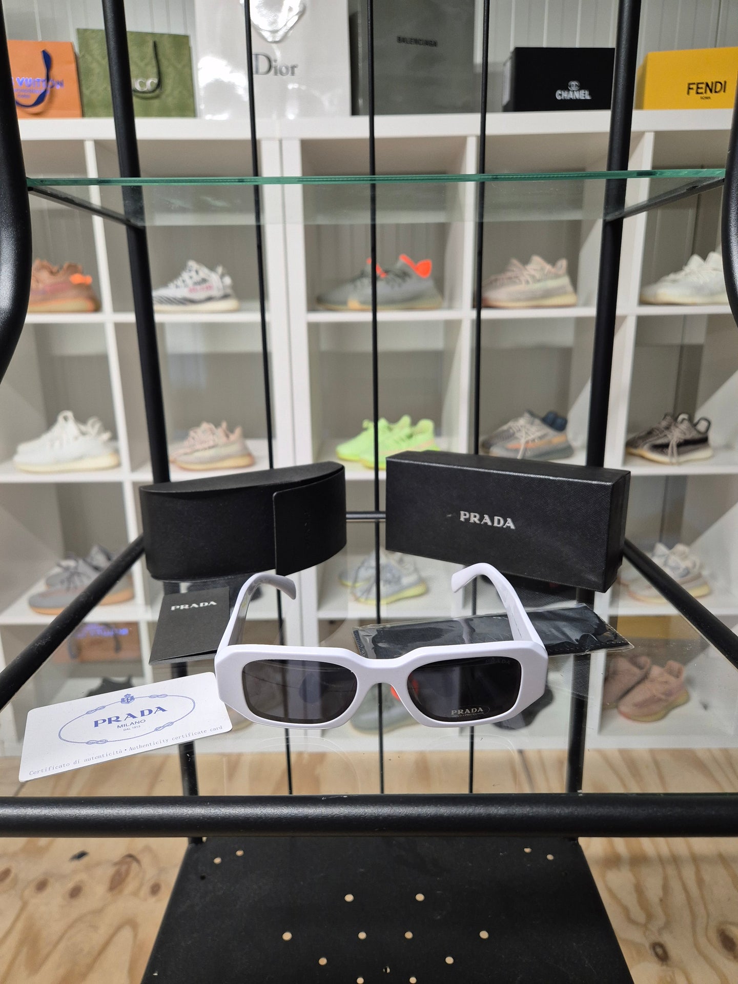 DAMES ZONNEBRILLEN PRADA WIT