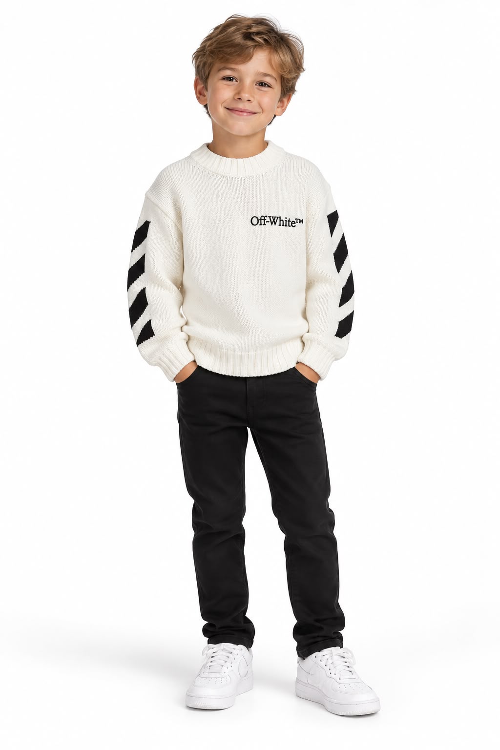 KIDS TRUIEN TRIKO OFF-WHITE WIT