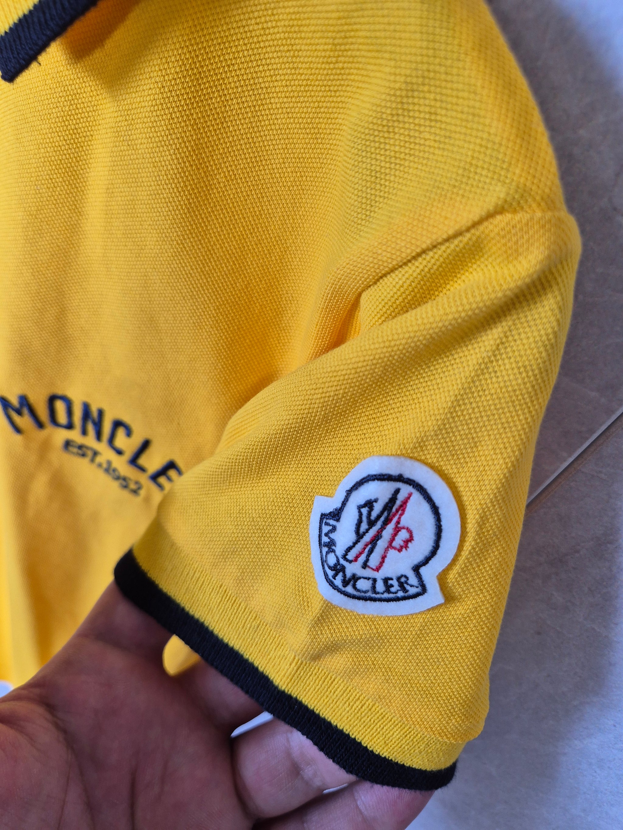 KIDS POLO MONCLER GEEL