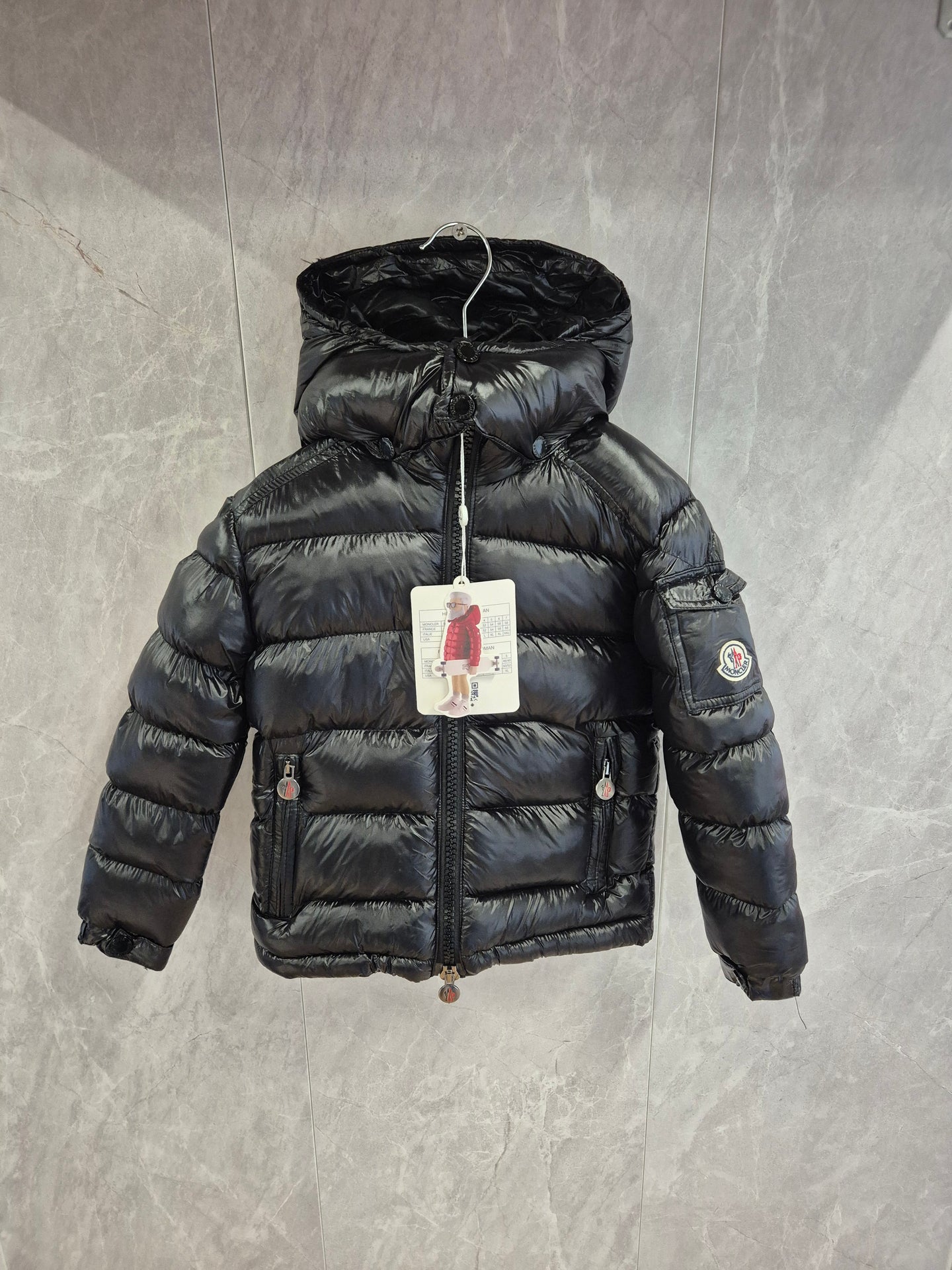 KIDS MONCLER MAYA Jas Zwart