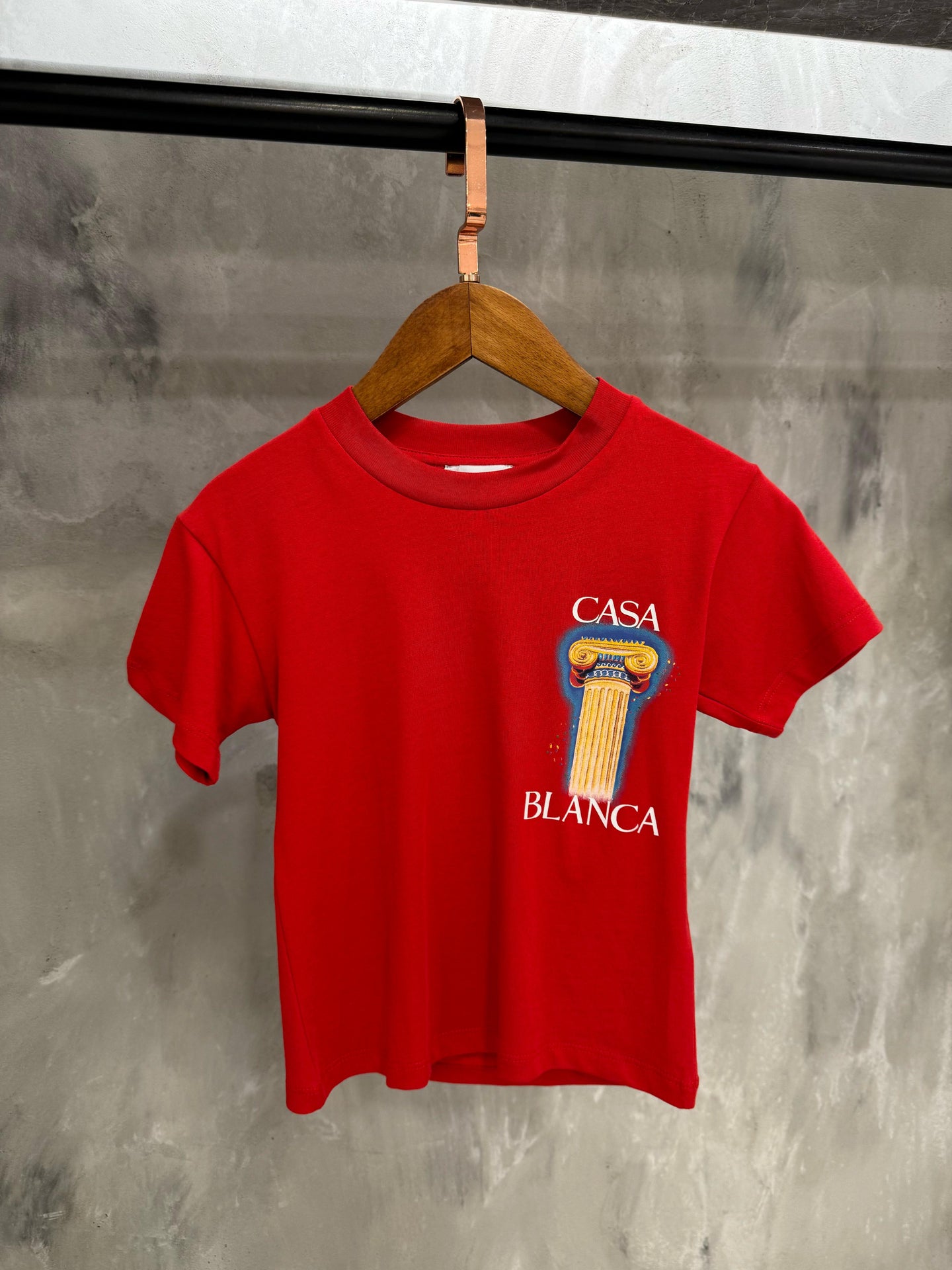 KIDS T-SHIRT CASA BLANCA Rood Pilaar