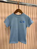 KIDS T-SHIRT BASIC OFF-WHITE BLAUW
