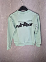 KIDS TRUI OFF-WHITE MINTGROEN