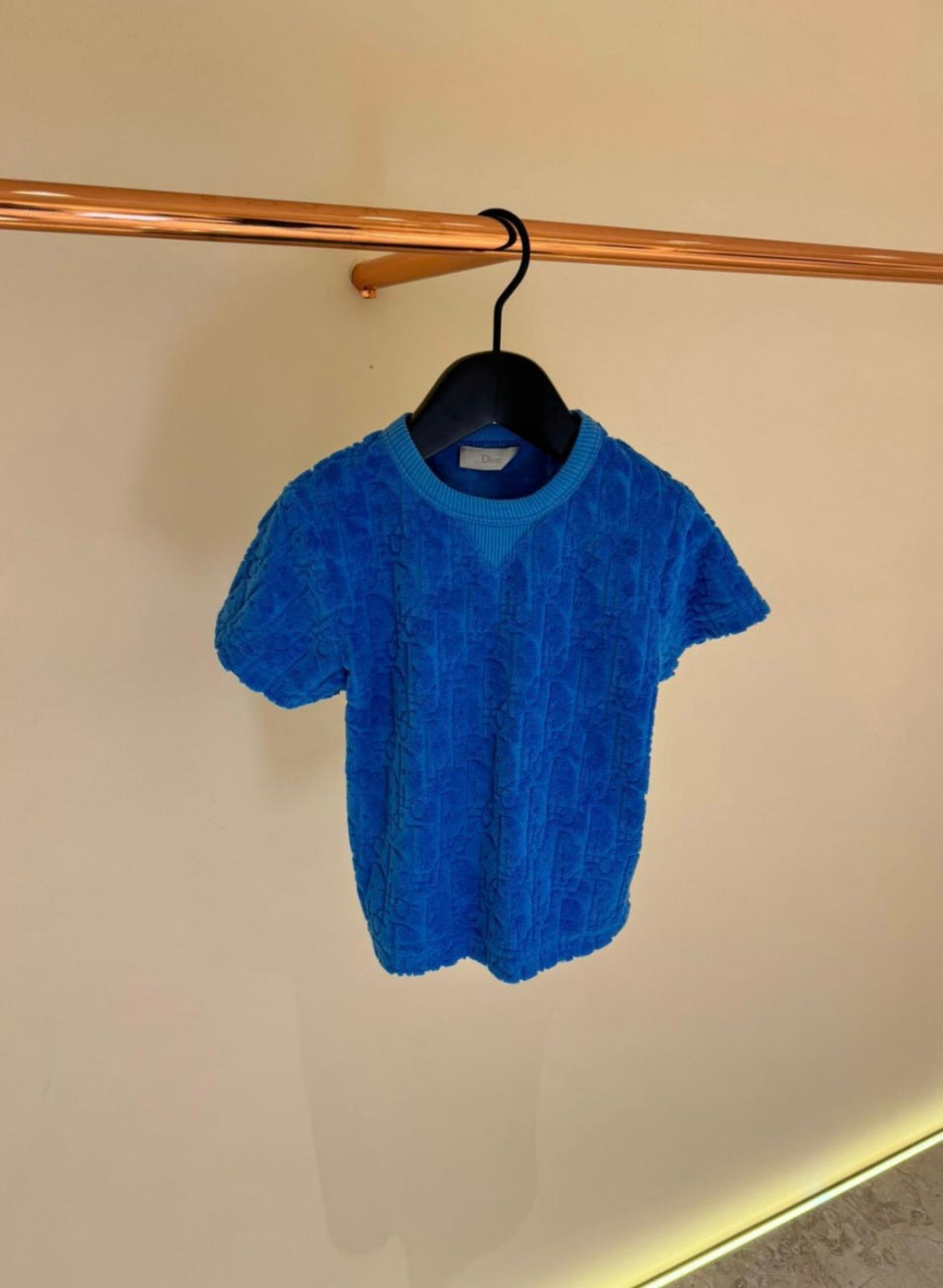 Kids T-Shirt Dior Oblique Blauw