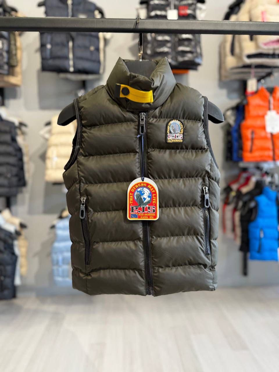 KIDS BODYWARMERS PJ KHAKI