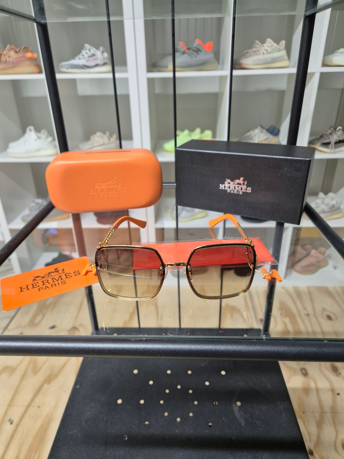 DAMES ZONNEBRILLEN HERMES ORANJE