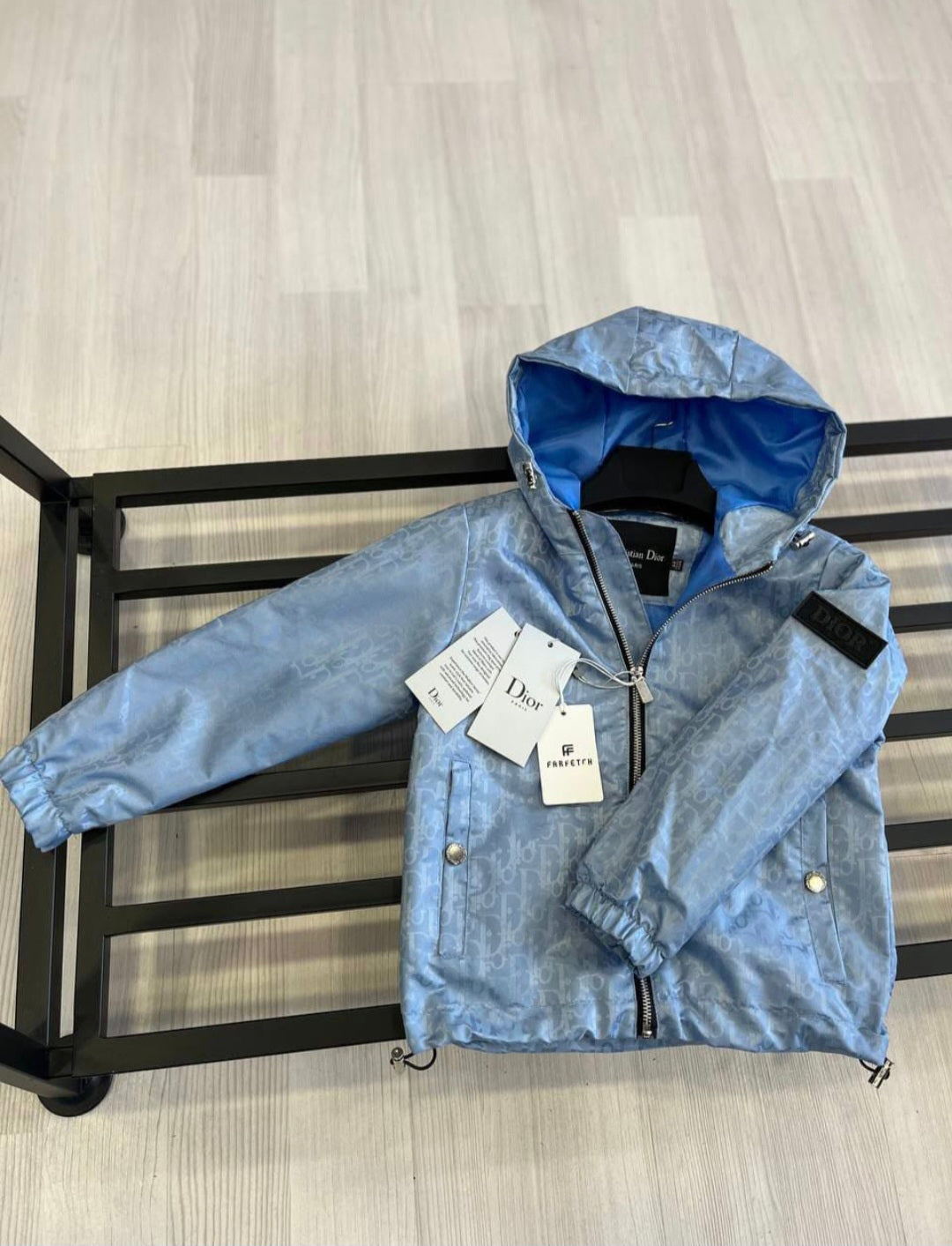 KIDS Dior Zomer Jassen Licht Blauw