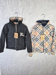KIDS JASSEN BURBERRY DUBBELZIJDIG ZWART (tussenjasjes)