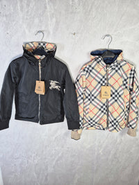 KIDS JASSEN BURBERRY DUBBELZIJDIG ZWART (tussenjasjes)