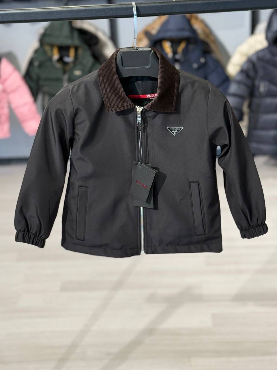 KIDS PRADA (new) ZOMER JAS ZWART